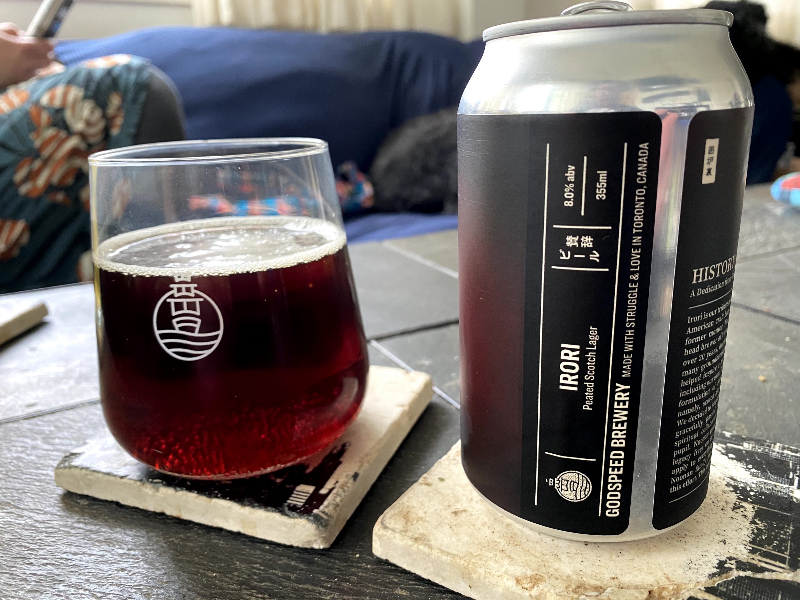 Irori Peated Scotch Lager by Godspeed Brewery, a Review Toronto Booze